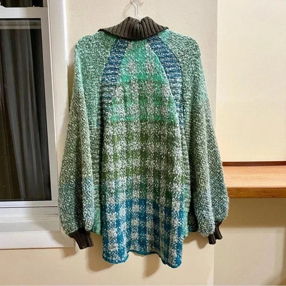 New Free People Time After Time Cardigan Sweater Jacket in Green Jade Medium - Picture 6 of 17